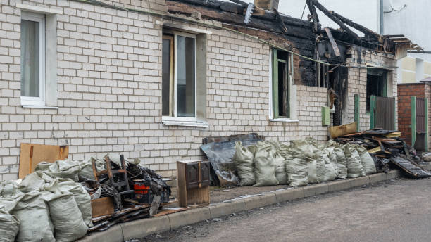 Professional Fire Damage Removal technician working in Dover, NJ